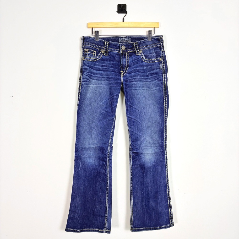 Silver Jeans Co Womens Suki Surplus Bootcut Jeans 30 X‎ 30 Medium Wash